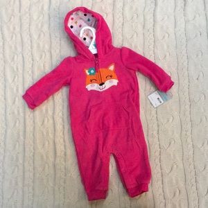NWT 6 mos Fleece Jumpsuit